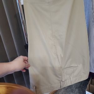Men's tan golf shorts